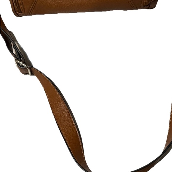 Brown Leather Crossbody Bag Rossetti - Picture 9 of 9